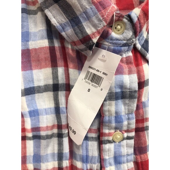 GAP Women’s NWT Size Small Plaid Button Down Shirt - Picture 4 of 8